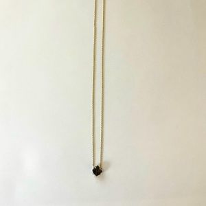 Kendra Scott Necklace - Brown Gem / Gold Chain